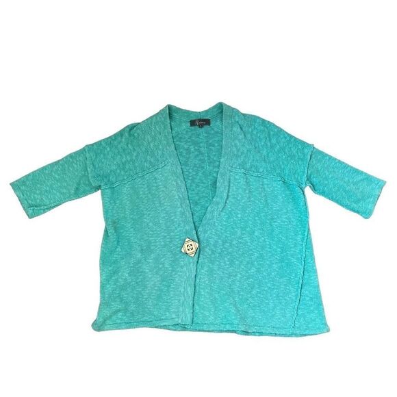 Willow Knit Chunky Open Front Sweater Button SZ S - Picture 3 of 15